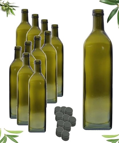 Bottiglie vetro verde - 20,