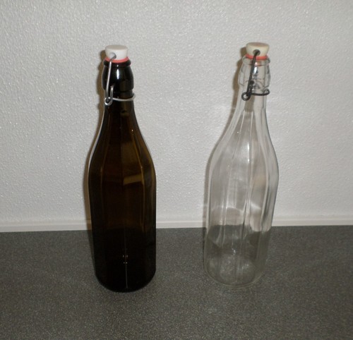 Due bottiglie vetro - bottiglie, 1