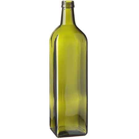 Bottiglia vetro per olio - bottiglia, in