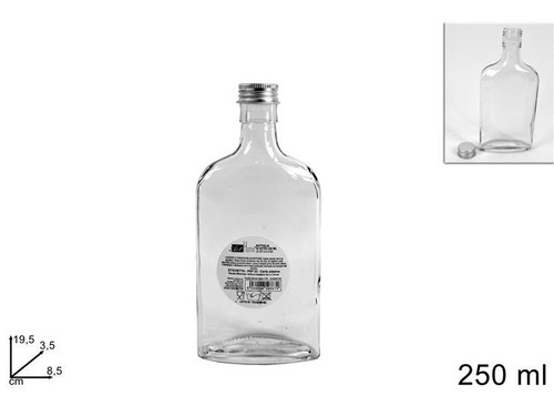 Bottiglia liquore vetro - in, con