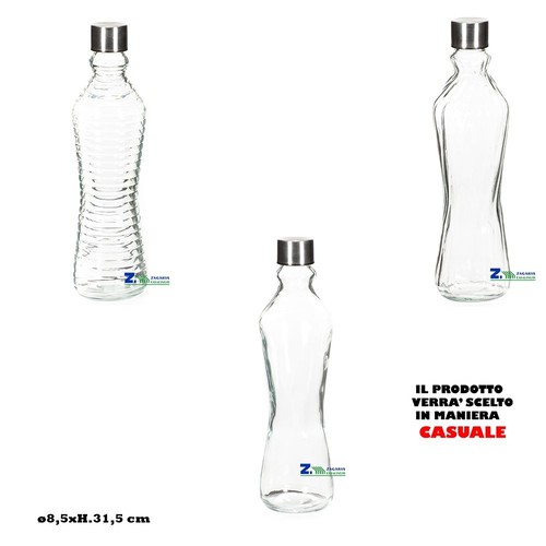 Bottiglia vetro acqua - vetro, lt