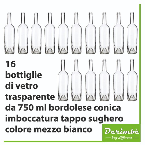 Bottiglie bordolese conica - 16,