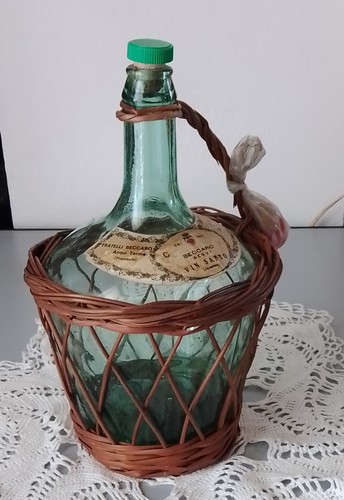 Vintage bottiglia vetro verde - bottiglia,